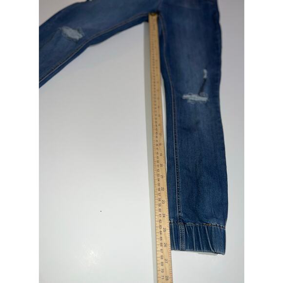 Guess women’s  distressed denim overalls - Picture 8 of 16